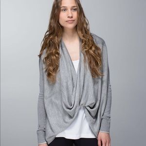 🍋 Lululemon iconic cotton two-way wrap sweater